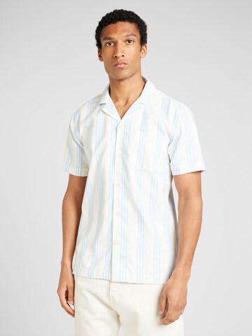 Lindbergh Comfort fit Srajca | modra barva: sprednja stran