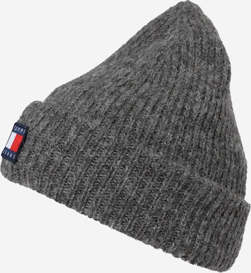 Bonnet Tommy Jeans en gris : devant