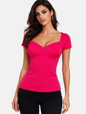 REGINA FASHION Shirt 'Sweetheart top' in Rood: voorkant