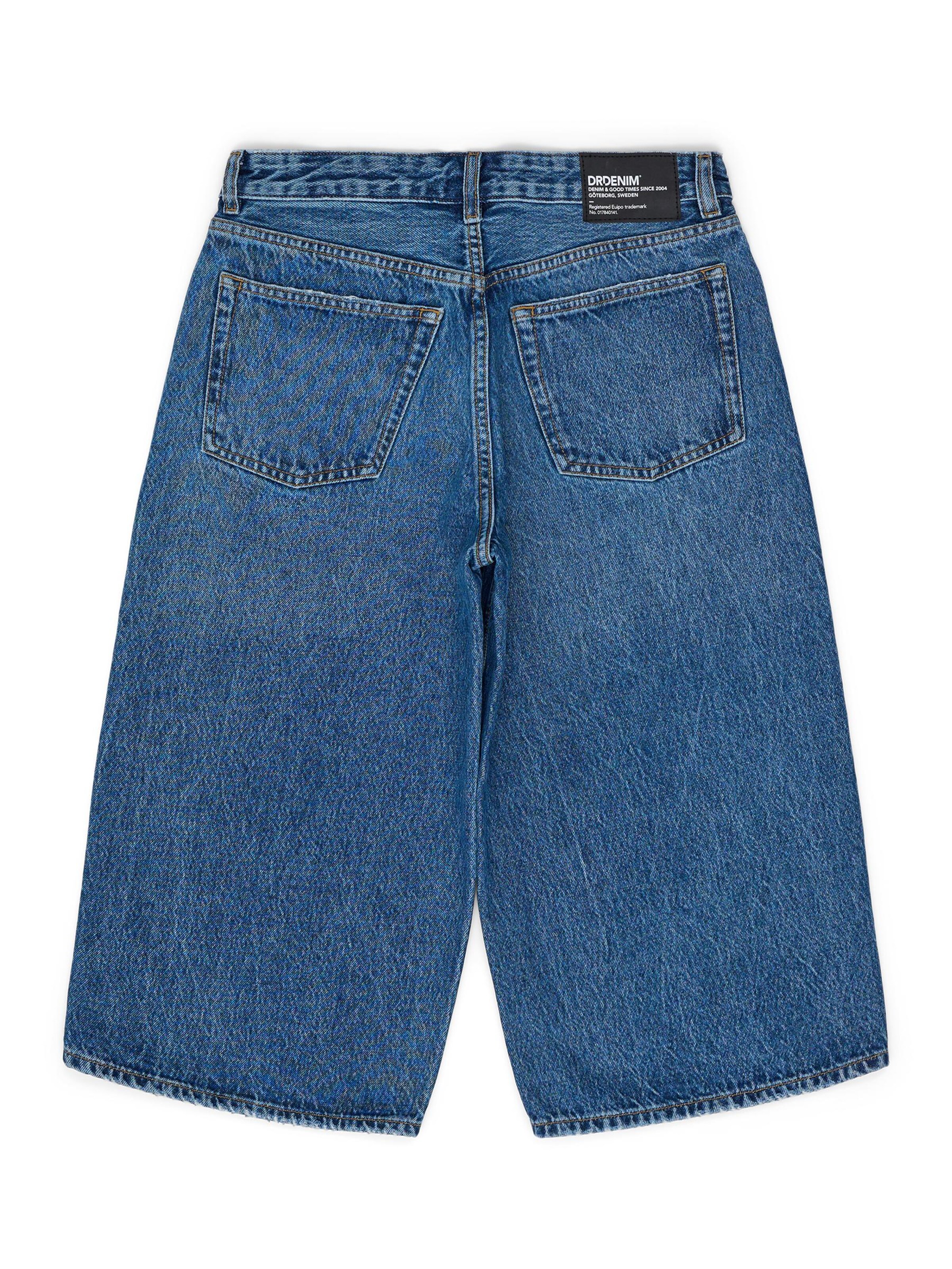 Dr. Denim Loosefit Jeans 'Dace Mid Wide Capri' in Blauw