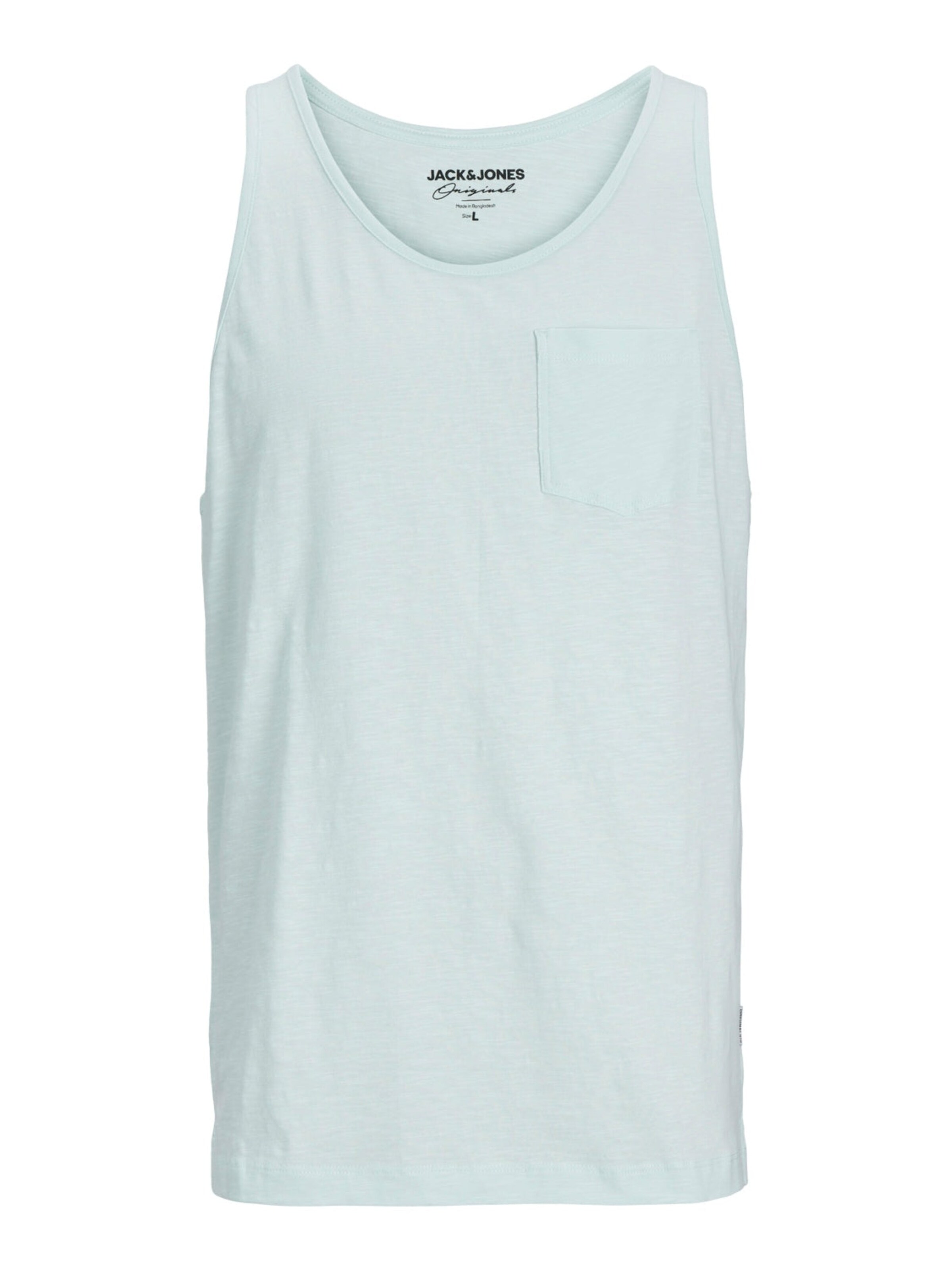 JACK & JONES Shirt 'JORTAMPA SLUB' in White: front