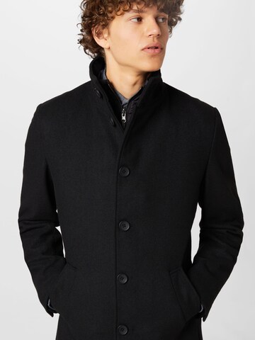 Bruun & Stengade Ανοιξιάτικο και φθινοπωρινό παλτό 'Ontario' σε μαύρο