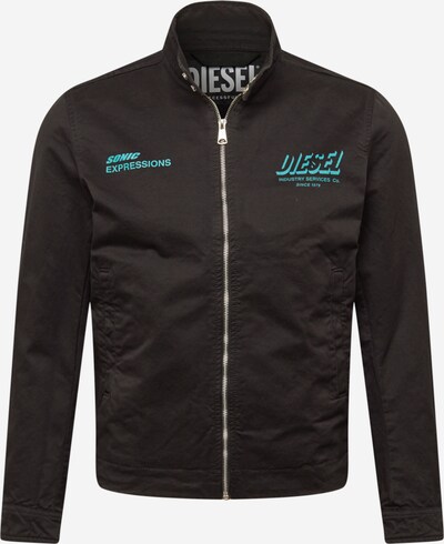 DIESEL Jacke in türkis / schwarz, Produktansicht