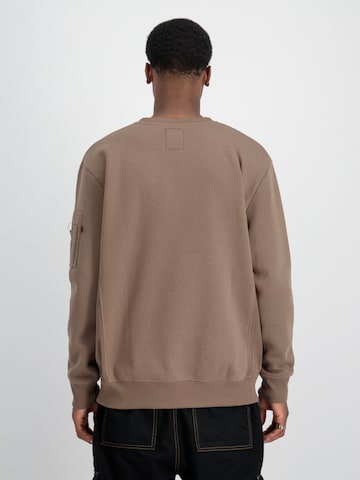 ALPHA INDUSTRIES Sweatshirt in Brown