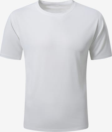YOUTHUP Performance Shirt 'Feuchttrans' in White: front