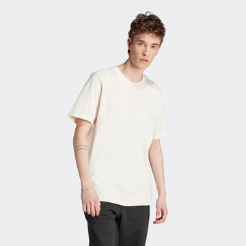 T-Shirt 'Trefoil Essentials' ADIDAS ORIGINALS en beige : devant