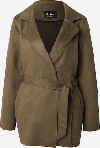Manteau mi-saison 'ONLDiane' ONLY en vert : devant
