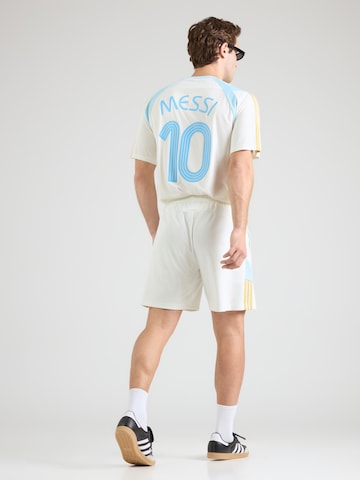 balta ADIDAS PERFORMANCE Standartinis Sportinės kelnės 'MESSI HOT'