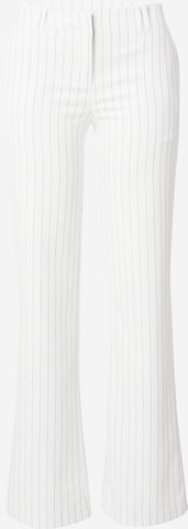 évasé Pantalon Monki en blanc : devant