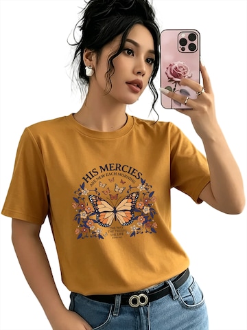 GORHEY Shirt 'Women's Summer Casual Cotton T-Shirt' in Orange: Vorderseite