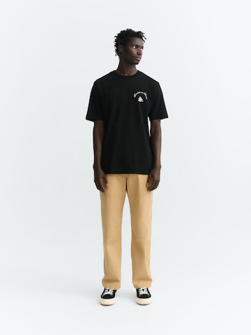 Thinking MU Shirt 'ZACH' in Zwart: voorkant