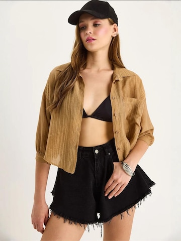 Camicia da donna di Bianco Lucci in marrone