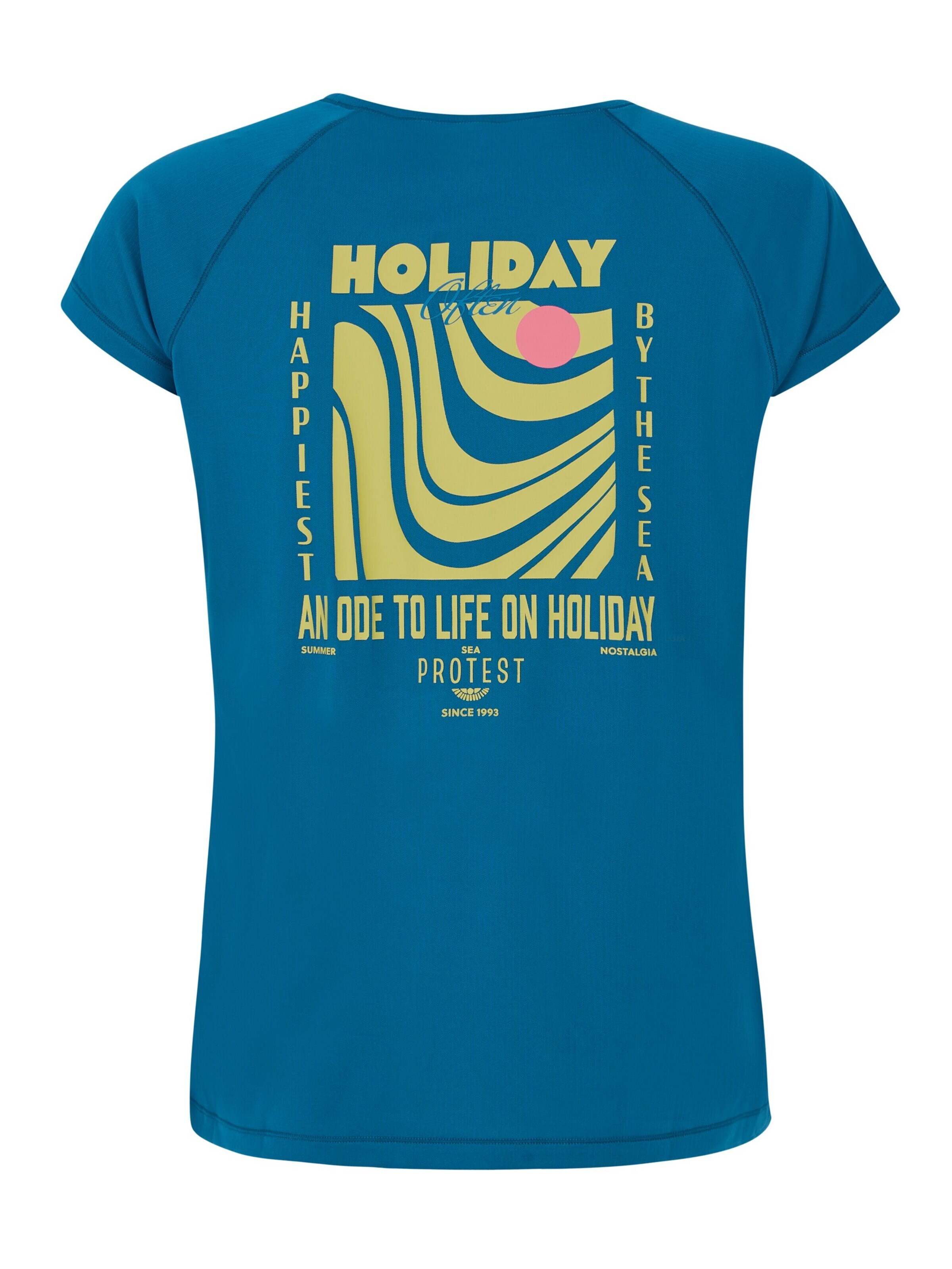 PROTEST Shirt 'PRTHappy'‌‌‌‌‌‌‌ in Blau