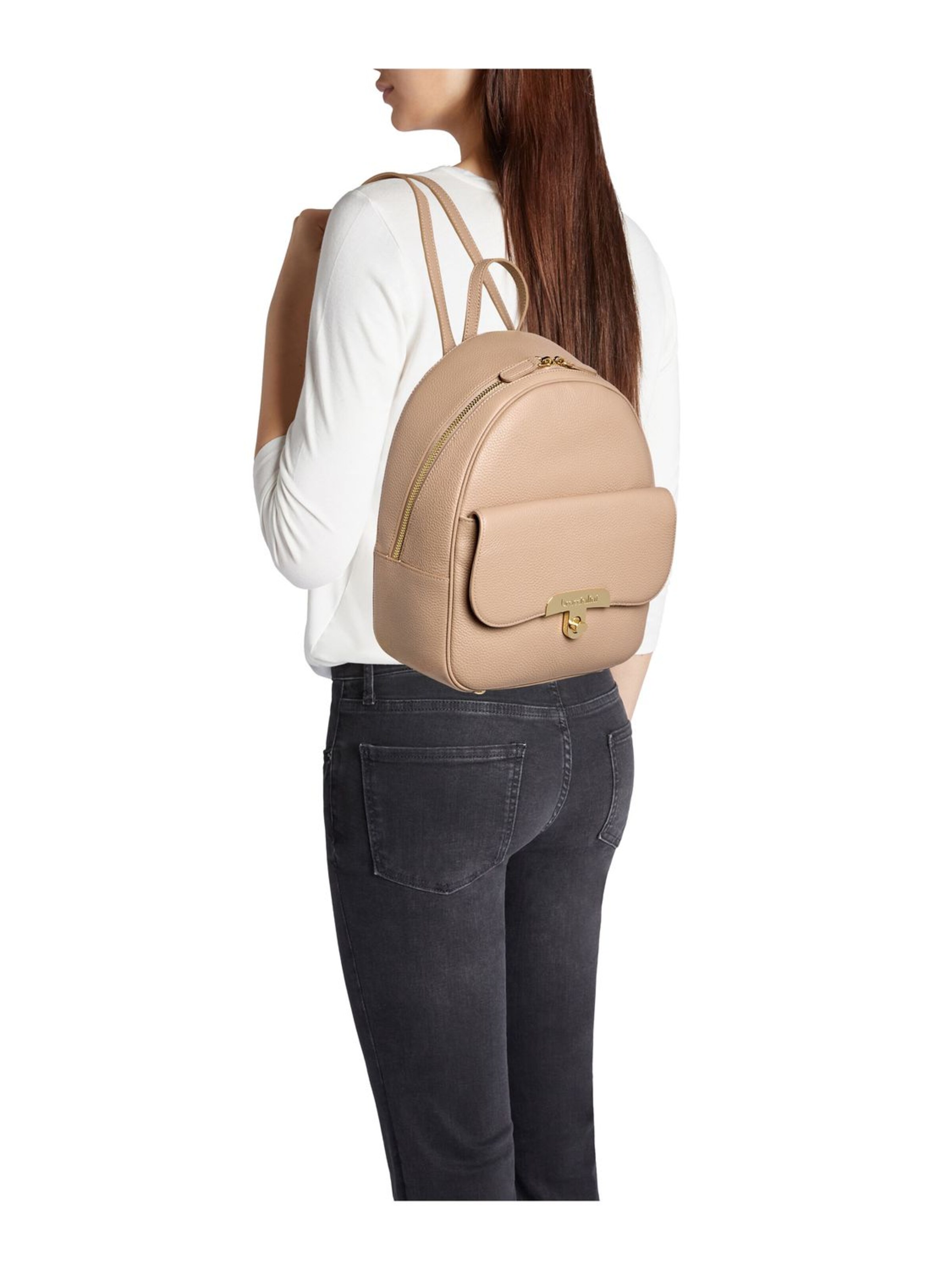 Braccialini Rucksack 'Michelle'‌‌‌‌‌‌‌ in Beige: Vorderseite