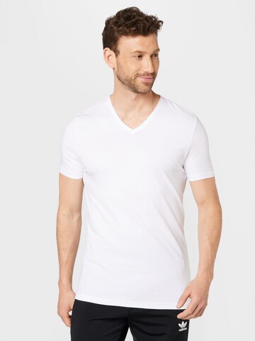 ADIDAS SPORTSWEAR - Camiseta funcional en blanco: frente