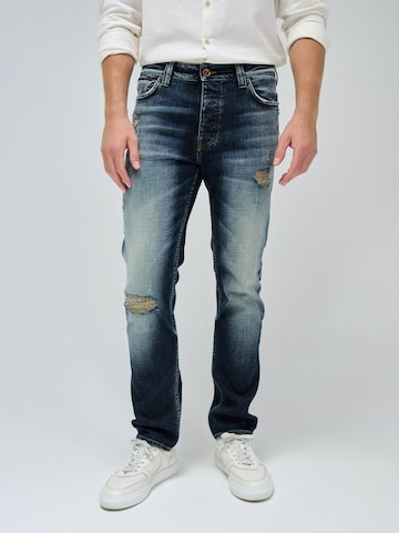 Salsa Jeans Slimfit Jeans in Blauw: voorkant
