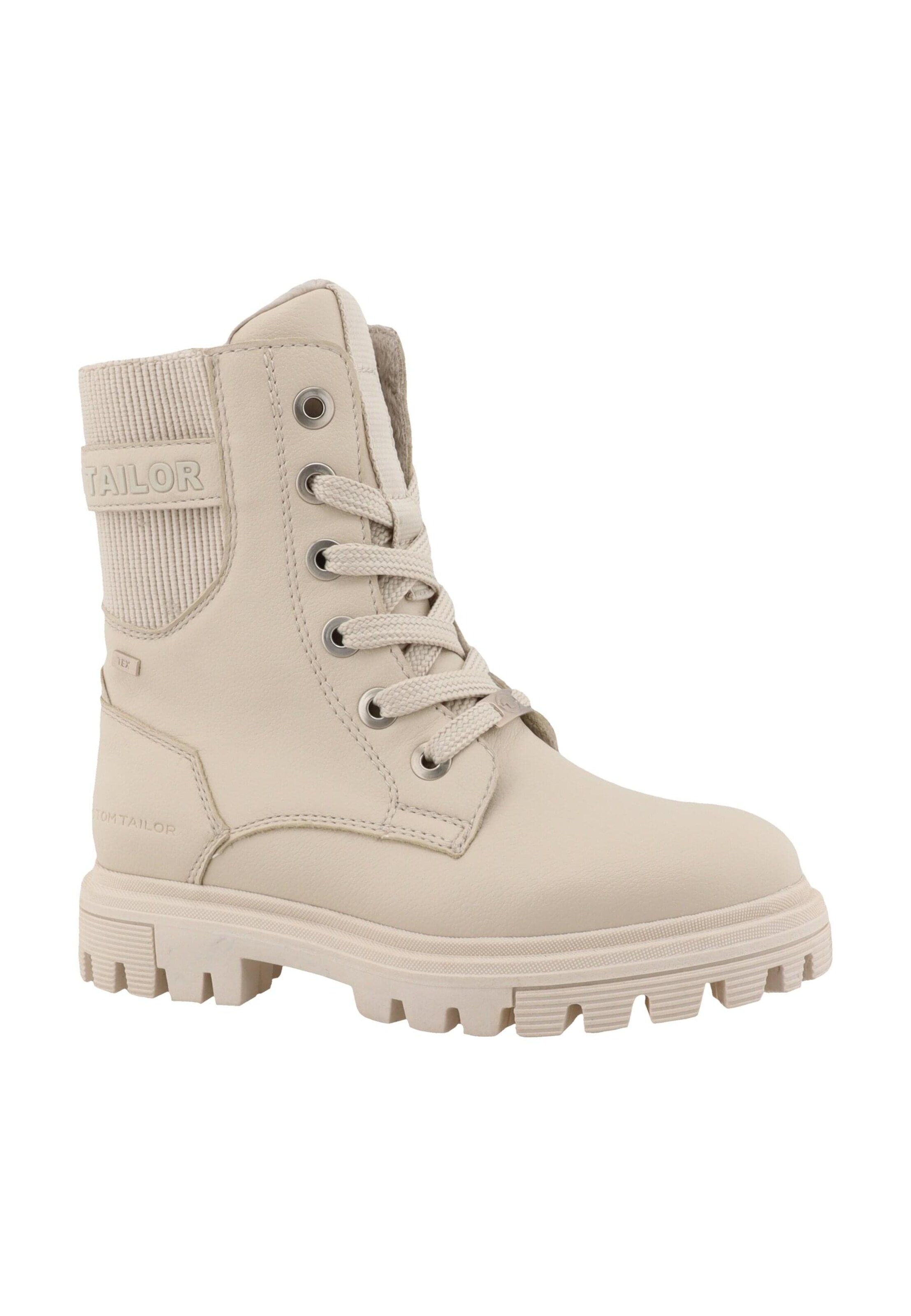 TOM TAILOR Snowboots in Beige: voorkant