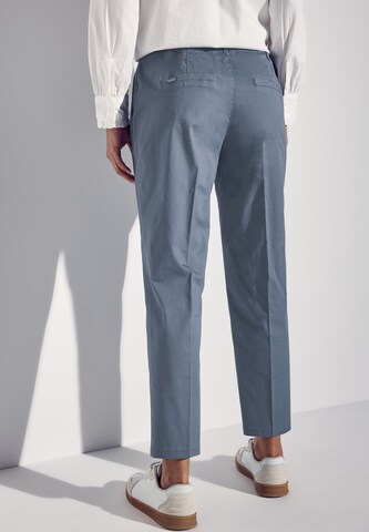 STREET ONE Regular Pleated Pants in Blue