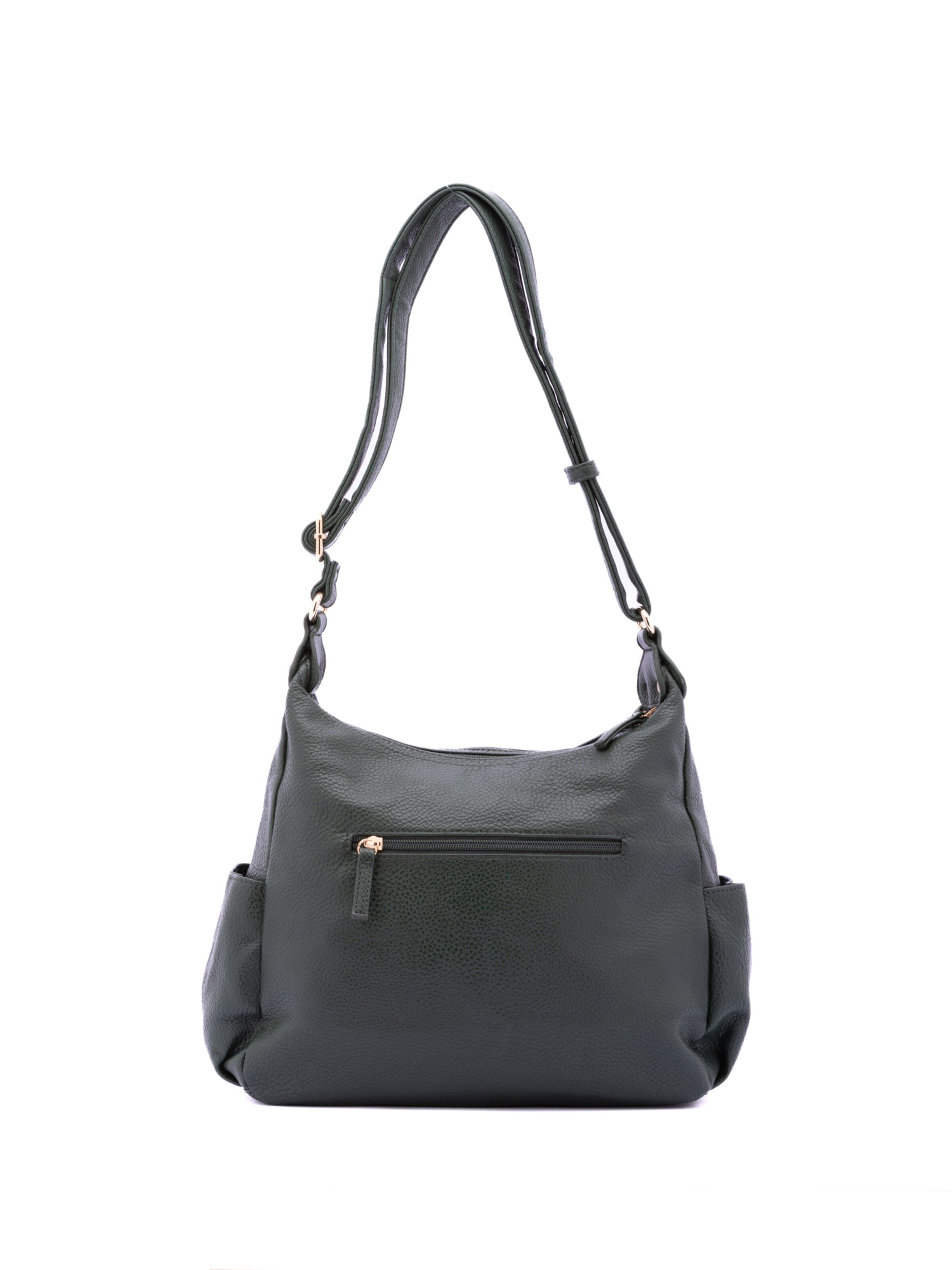 Borsa a spalla 'Borsa a Spalla Donna Ecopelle - Zip e Tasche Multiple' di B. Cavalli in verde