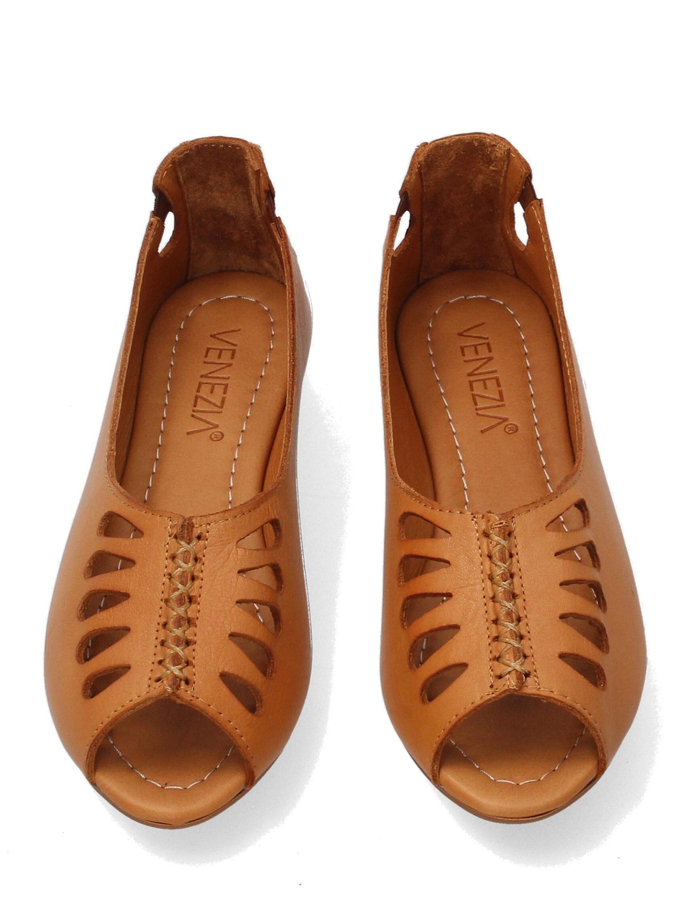 VENEZIA Ballet Flats in Brown