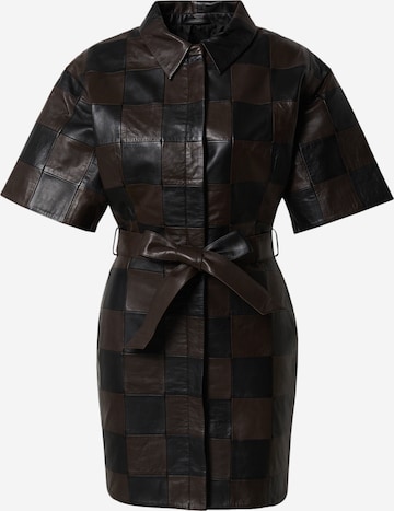 LeGer Premium Dress 'Nina' in Brown: front