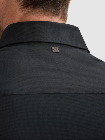 VANGUARD Regular fit Overhemd 'Elevated Knit shirt with widespread collar' in Blauw