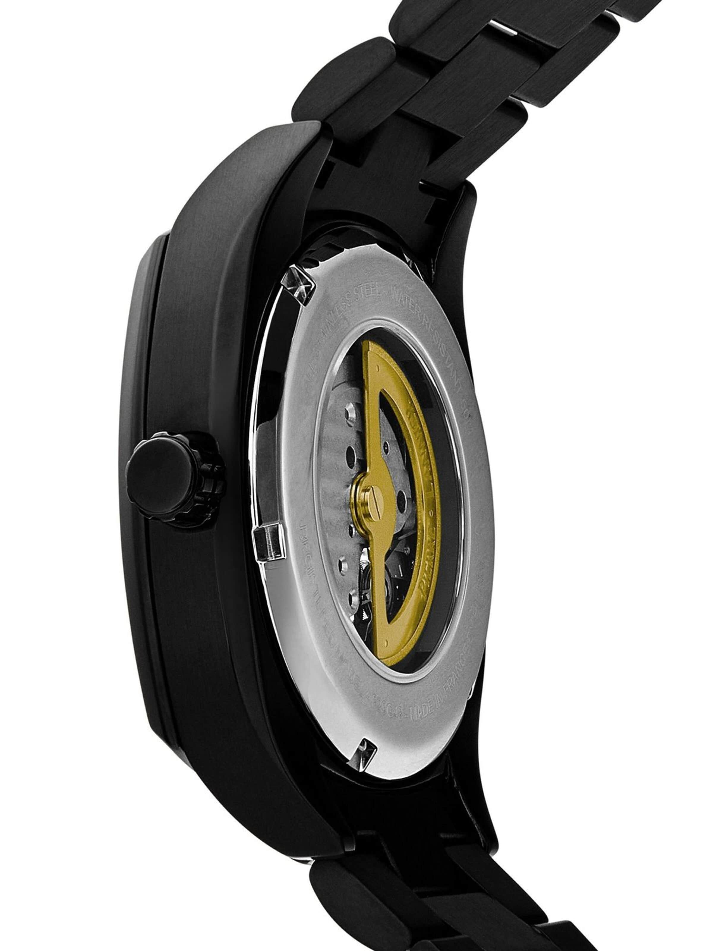 Pierre Lannier Analog watch 'Automatic watch Arcadius' in Black