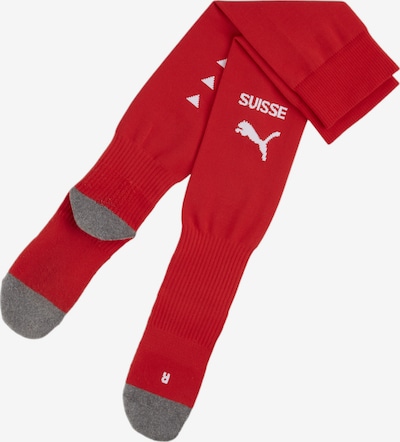 PUMA Athletic Socks in Grey / Red / White, Item view