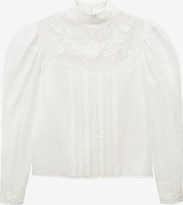 MANGO Blouse 'Victor' in Wit: voorkant