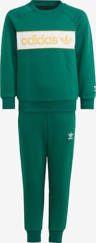 ADIDAS ORIGINALS Sweatsuit in Green: front