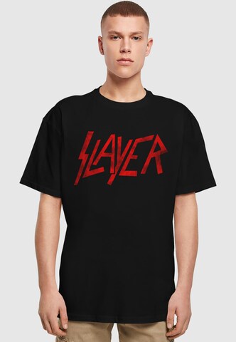 Merchcode T-Shirt 'Slayer' in Schwarz: Vorderseite