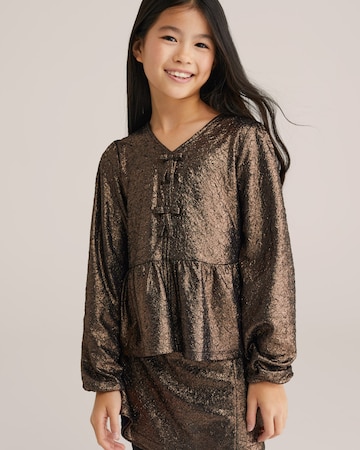 T-Shirt WE Fashion en bronze : devant