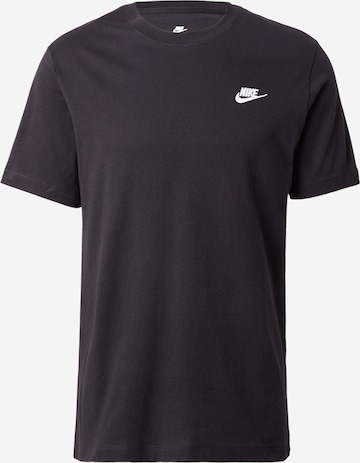 juoda Nike Sportswear Marškinėliai 'Club': priekis