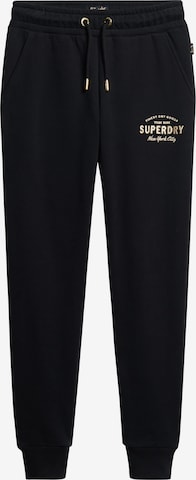 Superdry Pants in Black: front