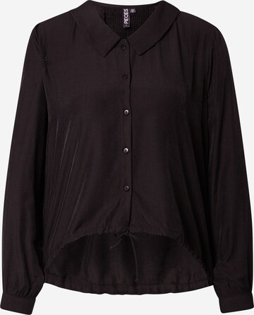 Camicia da donna 'FRAYSON' di PIECES in nero: frontale