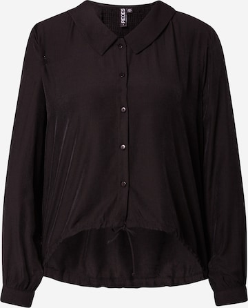 PIECES Blouse 'FRAYSON' in Black: front