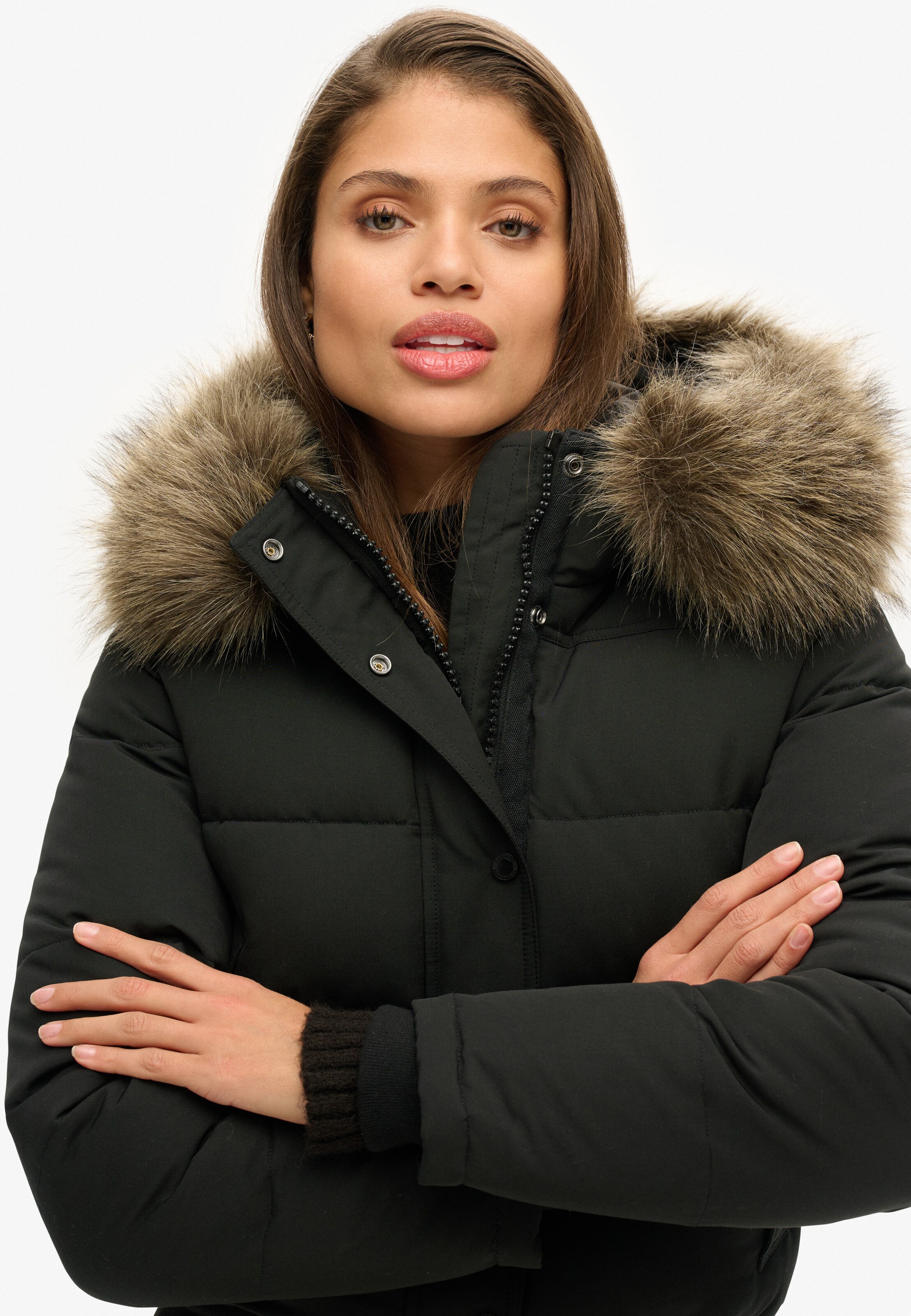 Superdry & Co Winter Jacket 'Everest' in Black