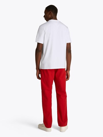 Tricou de la TOMMY HILFIGER pe alb: spate