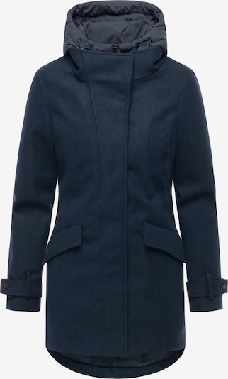 Ragwear Toiminnallinen pitkä takki 'Petuja Felt Youmodo' koossa XS värissä sininen / petrooli, Tuotenäkymä