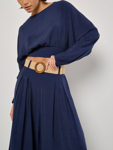 Apricot Wide Leg Hose in Blau