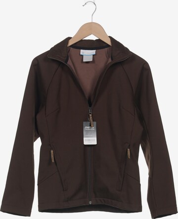 COLUMBIA Sweatshirt & Zip-Up Hoodie in S in Brown: front