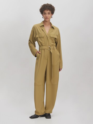 Tuta jumpsuit 'Tamara' di EDITED in beige: frontale