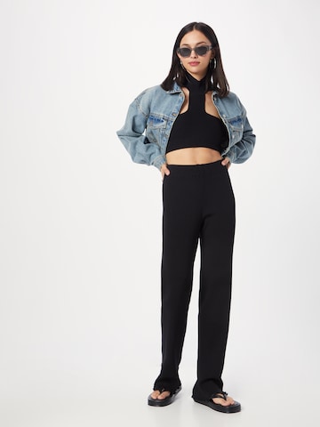 Monki Regular Broek in Zwart