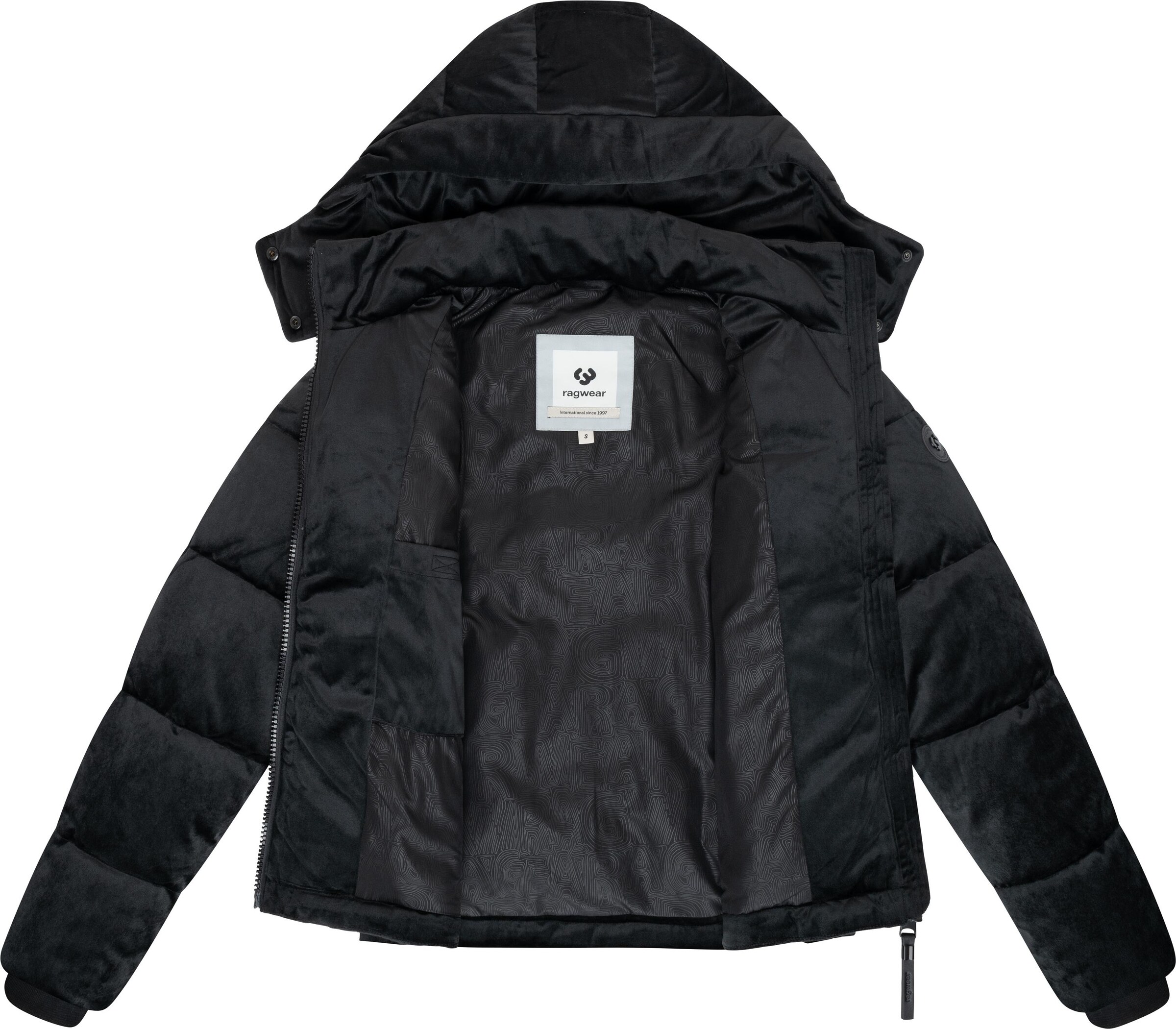 Ragwear Winter Jacket 'Roobie' in Black
