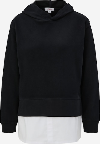 Sweat-shirt s.Oliver en noir : devant