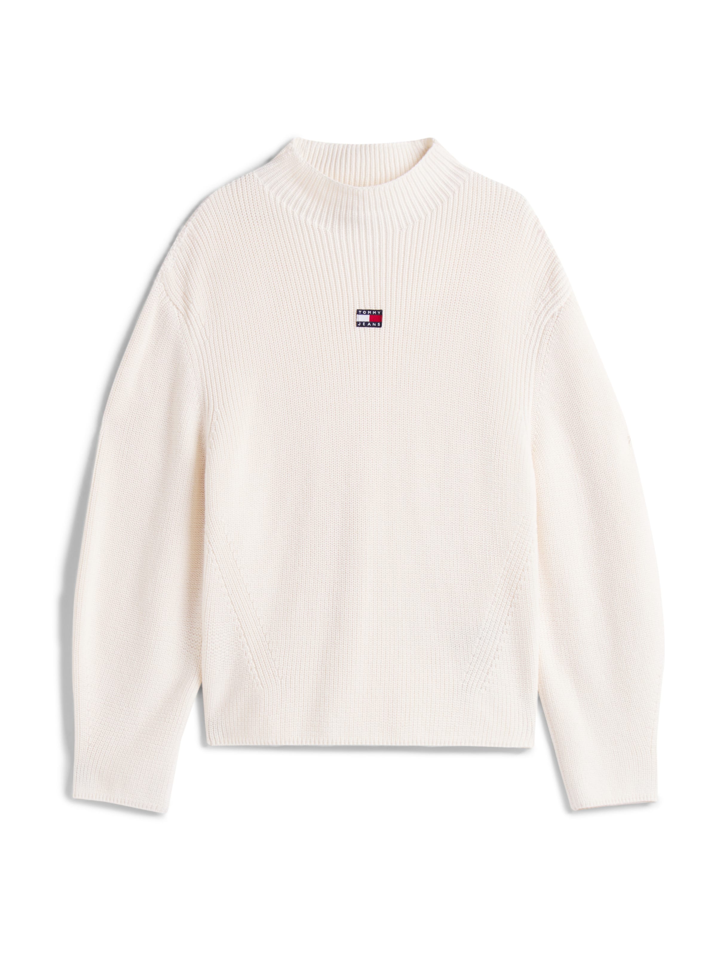 Tommy Jeans Svetr – bílá: přední strana