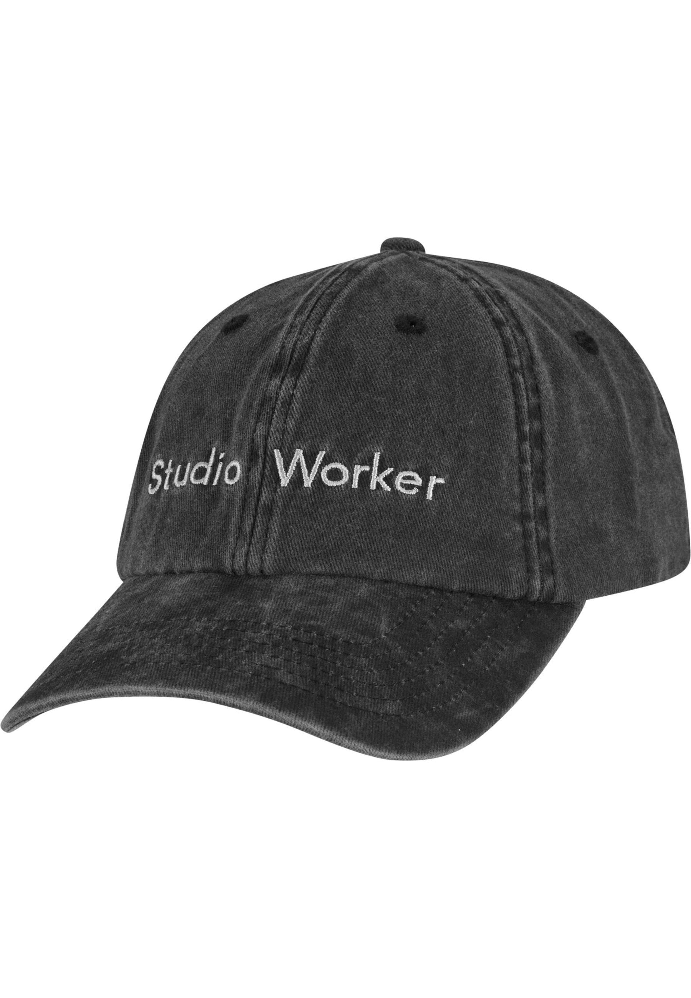 Pica Pica Cap 'Studio Worker' in Black: front
