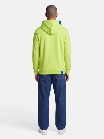 salzhaut Sweatshirt 'Heff - Moin' in Green: back