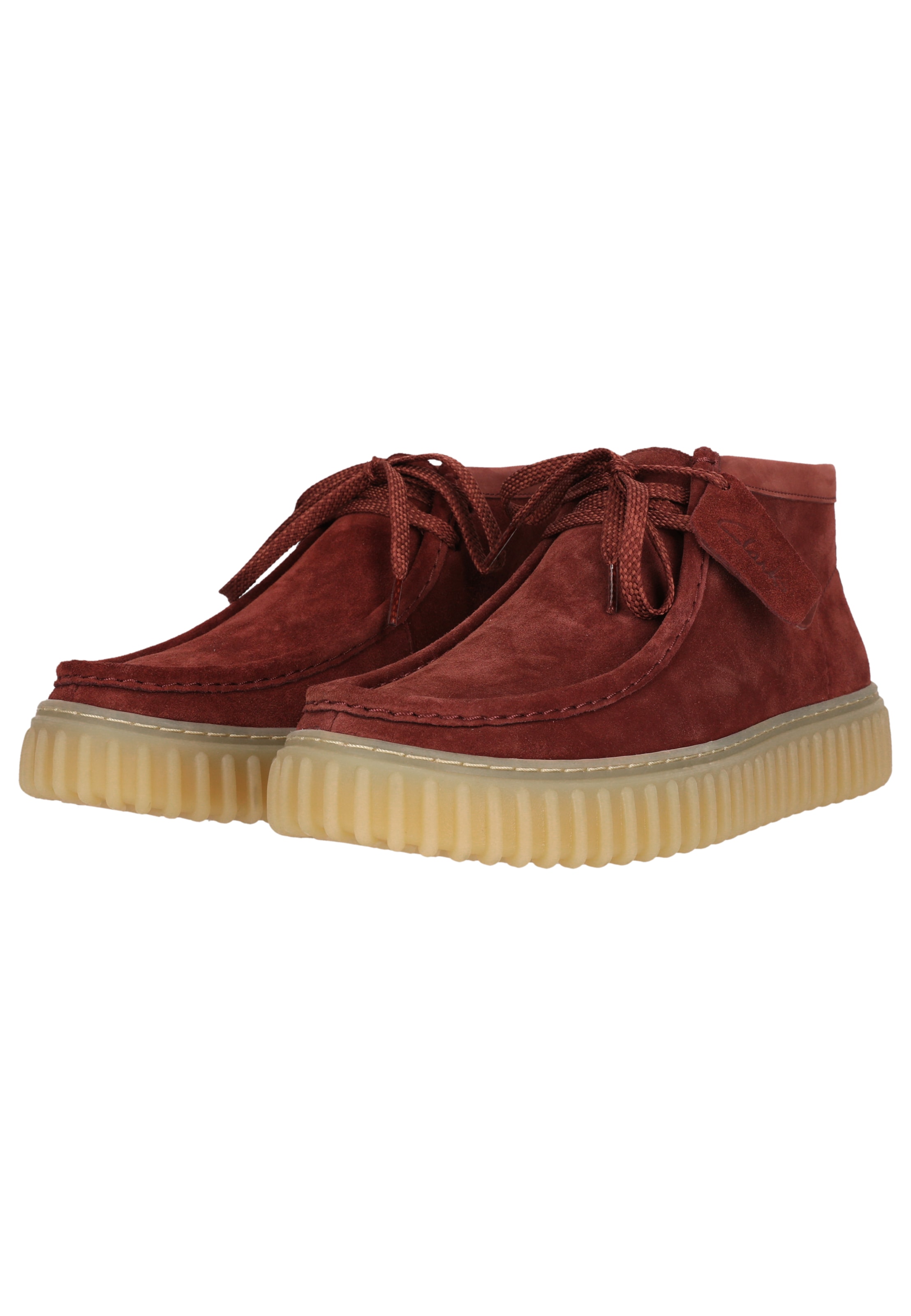 CLARKS Lace-up shoe 'Torhill High' in Red