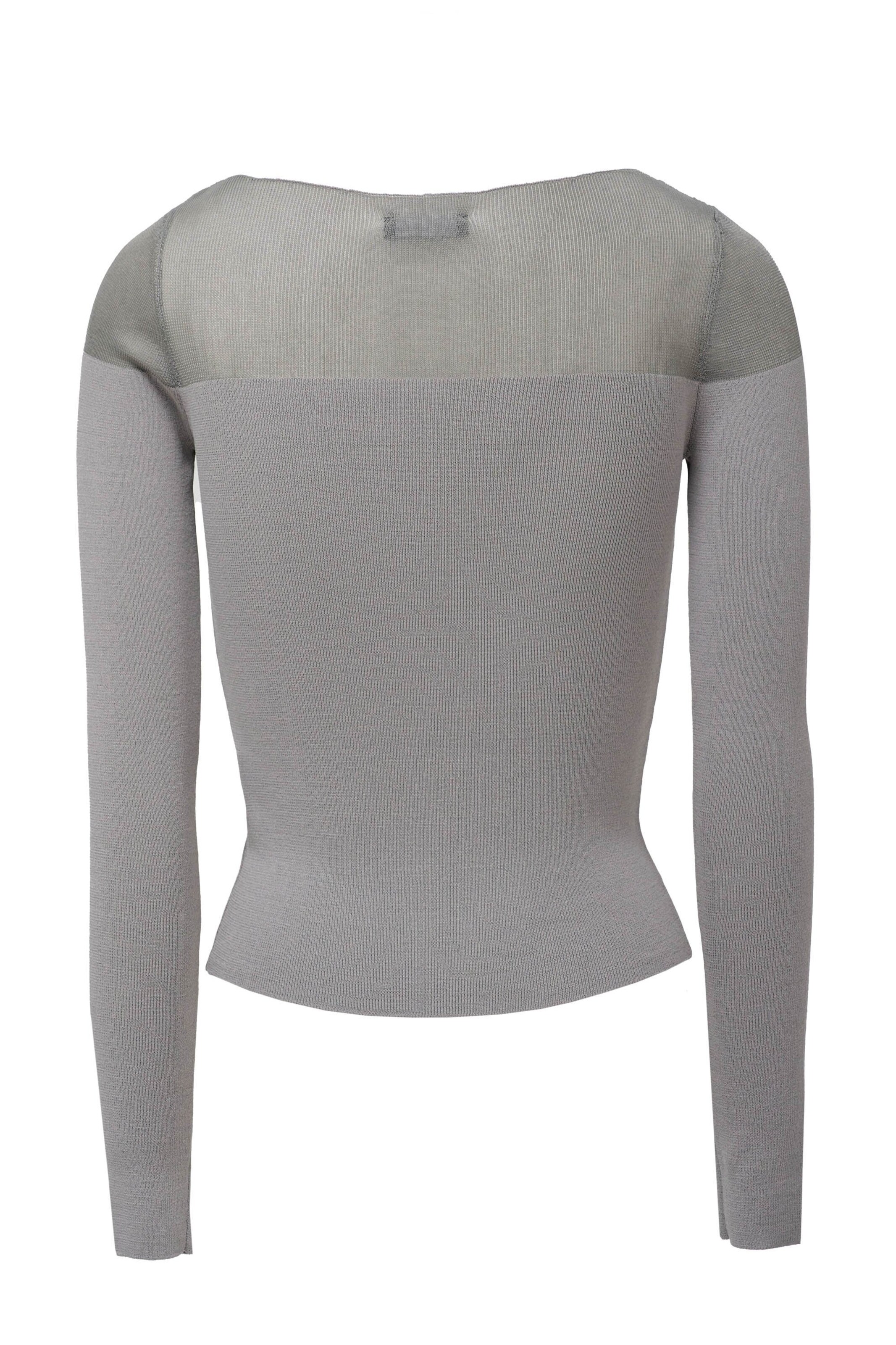 Salsa Jeans Pullover 'Transparenzl' in Grau